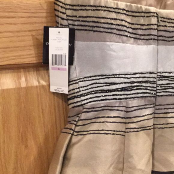 Carmen Marc Valvo Pleat Cocktail Dress - Picture 4 of 12